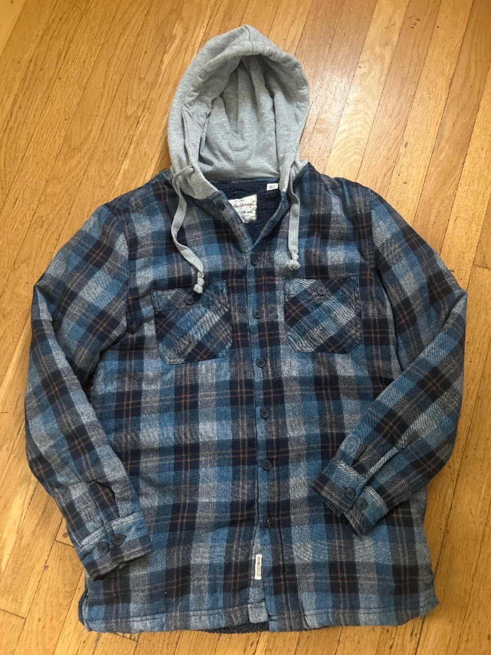 NWOT Hooded Fleece Flannel